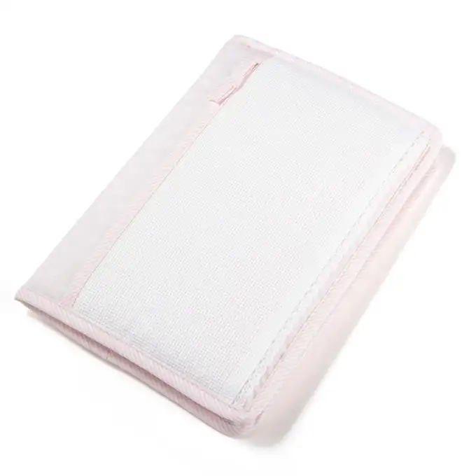 Copertura per libretto sanitario ricamabile - Rosa