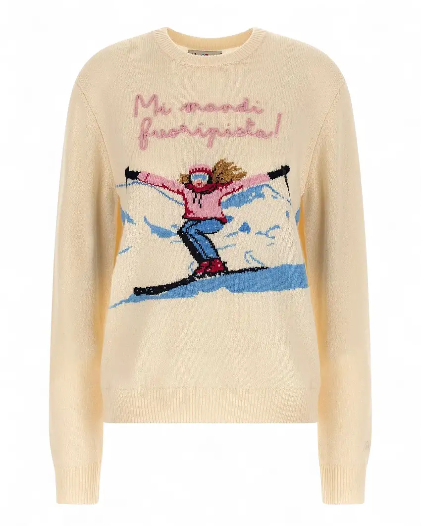 Maglione Cashmere Ricamo MC2 Saint Barth - Stile e Comfort