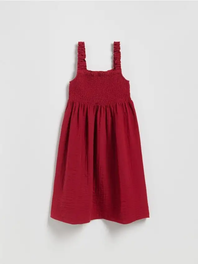 Mini abito in mussola Colore maroon