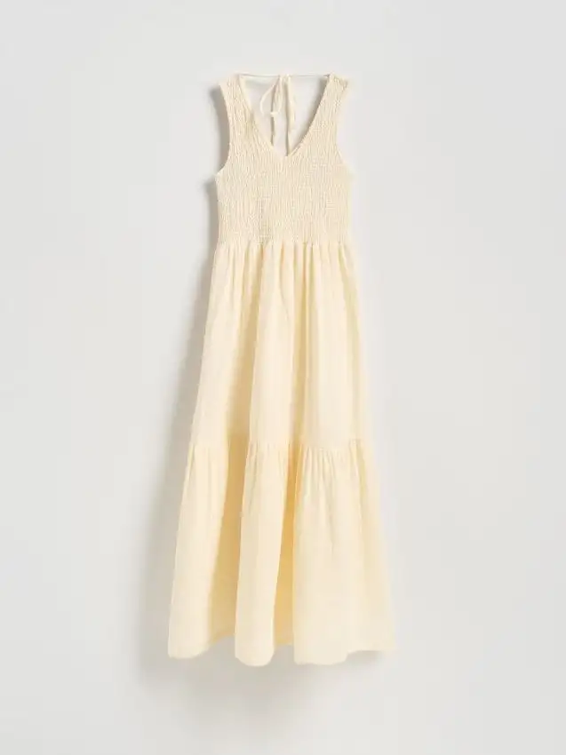 Abito midi in mussola Colore nude