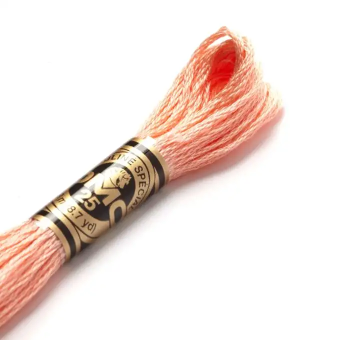 Filato mouliné da ricamo tonalità gialle/arancioni COL 3824