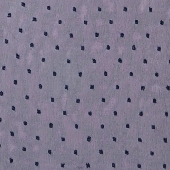 Tessuto velo plumetis tinta unita blu navy