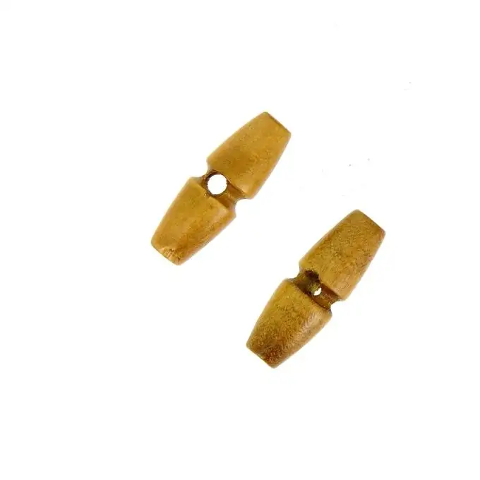 bottoni duffle-coat 1 foro marrone chiaro 30mm