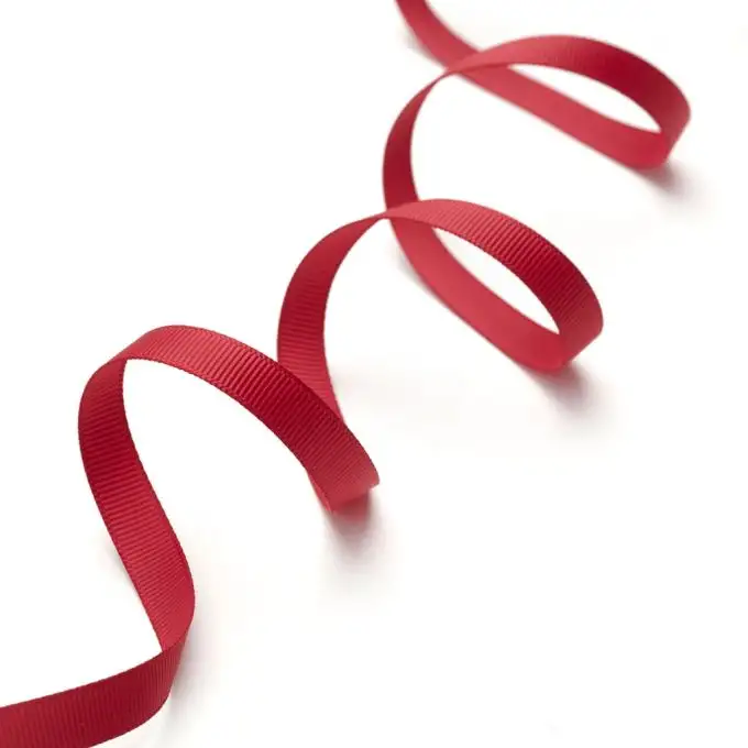 Nastro gros grain rosso scuro 9mm