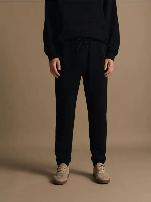 Pantaloni della tuta in cotone Colore nero