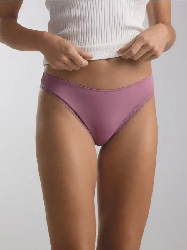 Confezione da 3 slip tipo bikini Colore rosa