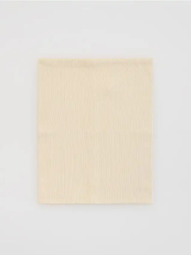 Sciarpa ad anello in misto cotone Colore panna