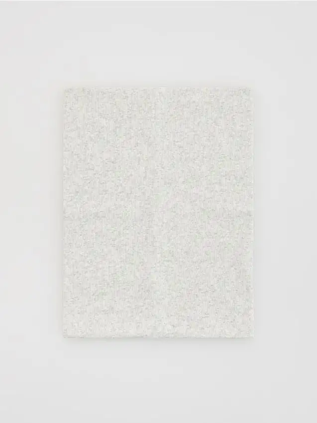 Sciarpa ad anello in misto cotone Colore grigio scuro