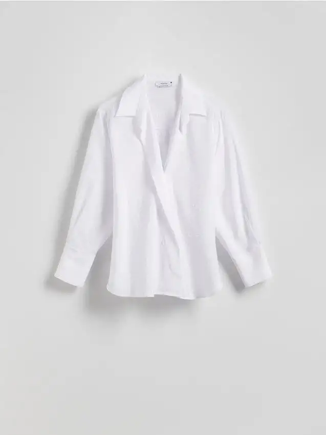 Camicia scollo a portafoglio Colore bianco