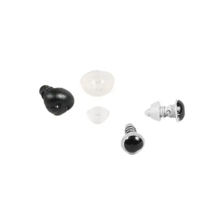 Set di 2 occhi bianchi a clip + tartufo