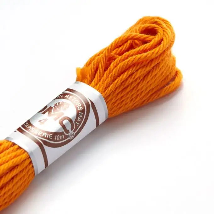 Filo da ricamo ritorto opaco giallo arancio - COL 2740