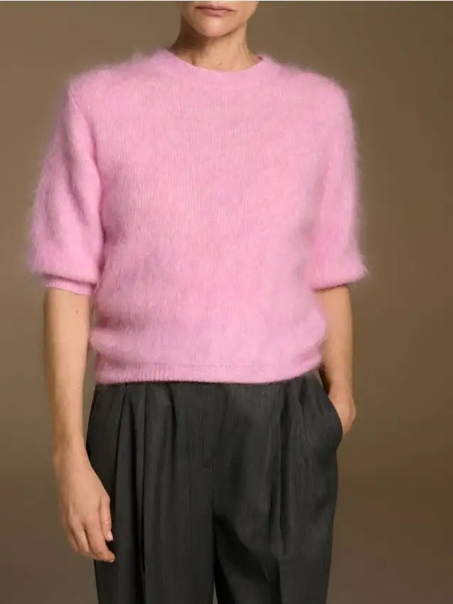 Maglione misto mohair Colore rosa