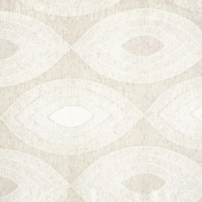 Tessuto piqué ovale colore lino