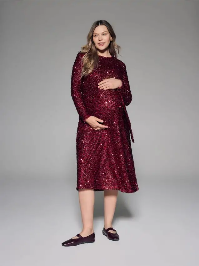 Vestito a paillette Colore rosso