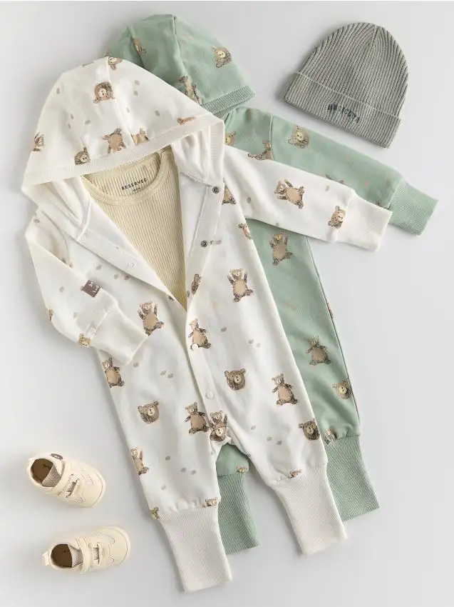 Pagliaccetto in cotone Colore panna