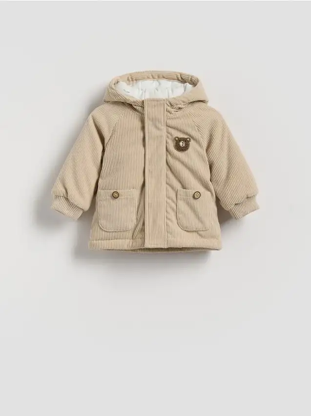 Giacca in velluto a coste Colore beige