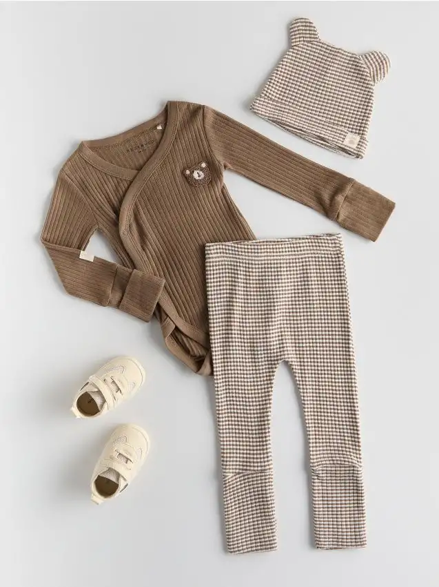 Completo in cotone Colore caffè