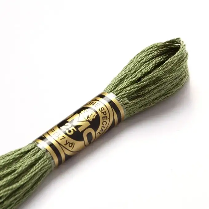 Filato mouliné per ricamo tonalità verdi COL 3363