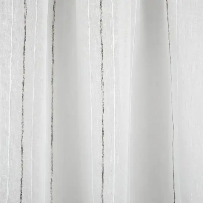 Tessuto velo sottili righe nere