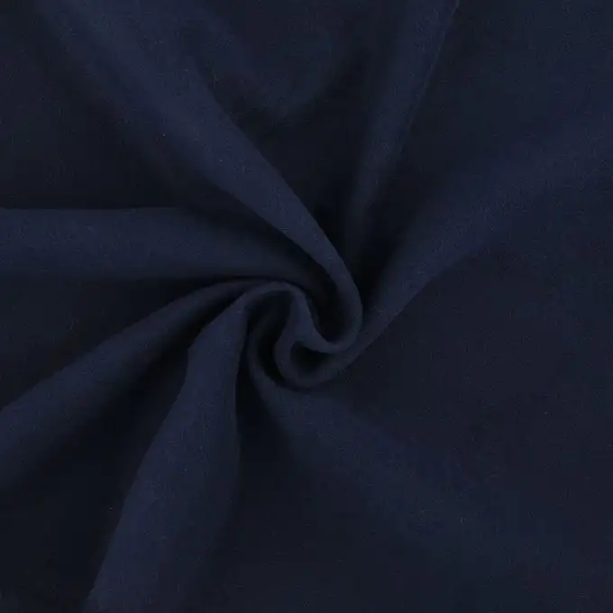 Tessuto effetto lana blu scuro