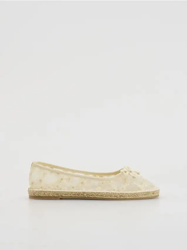 Espadrillas trasparenti Colore panna
