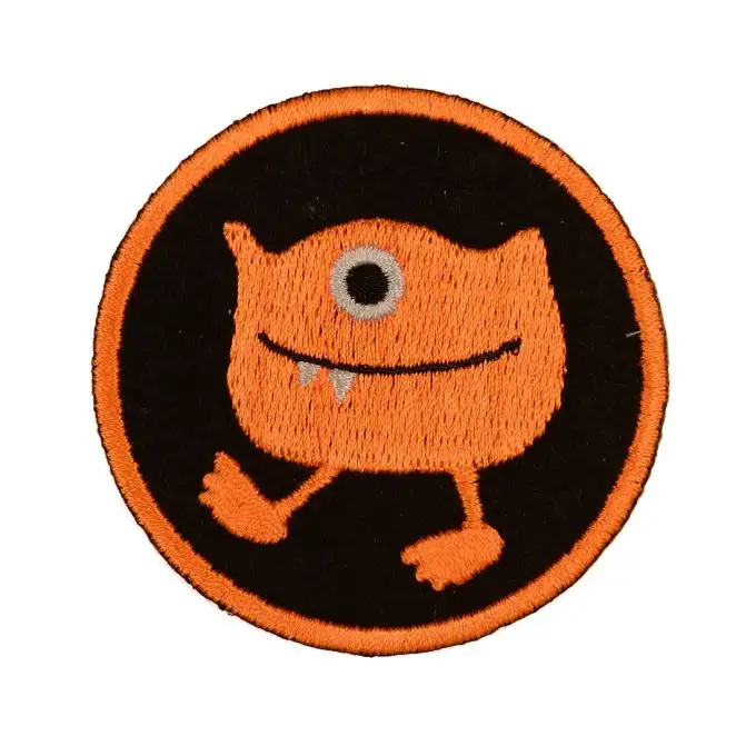 Toppa termoadesiva mostro arancione
