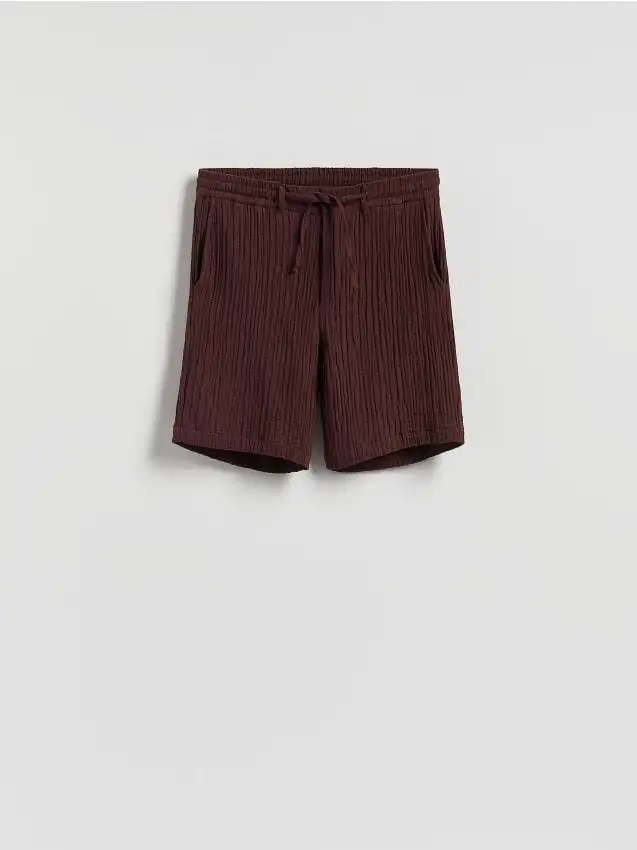 Pantaloncini in mussola Colore maroon