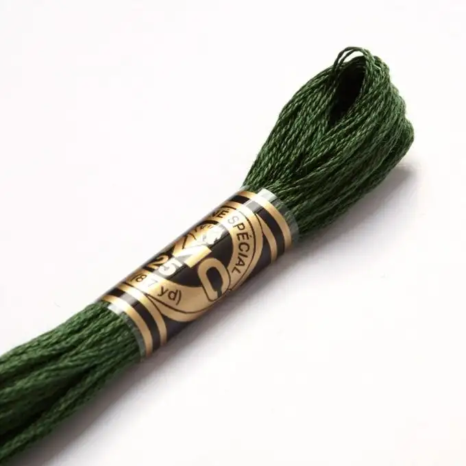 Filo mouliné da ricamo tonalità verdi COL 895