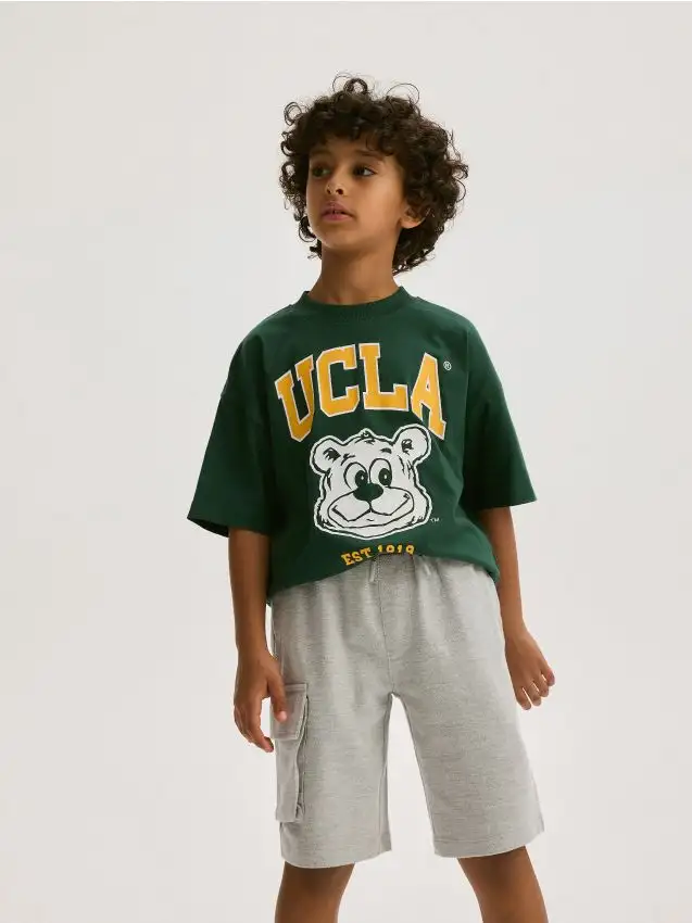 Pantaloncini cargo Colore grigio chiaro