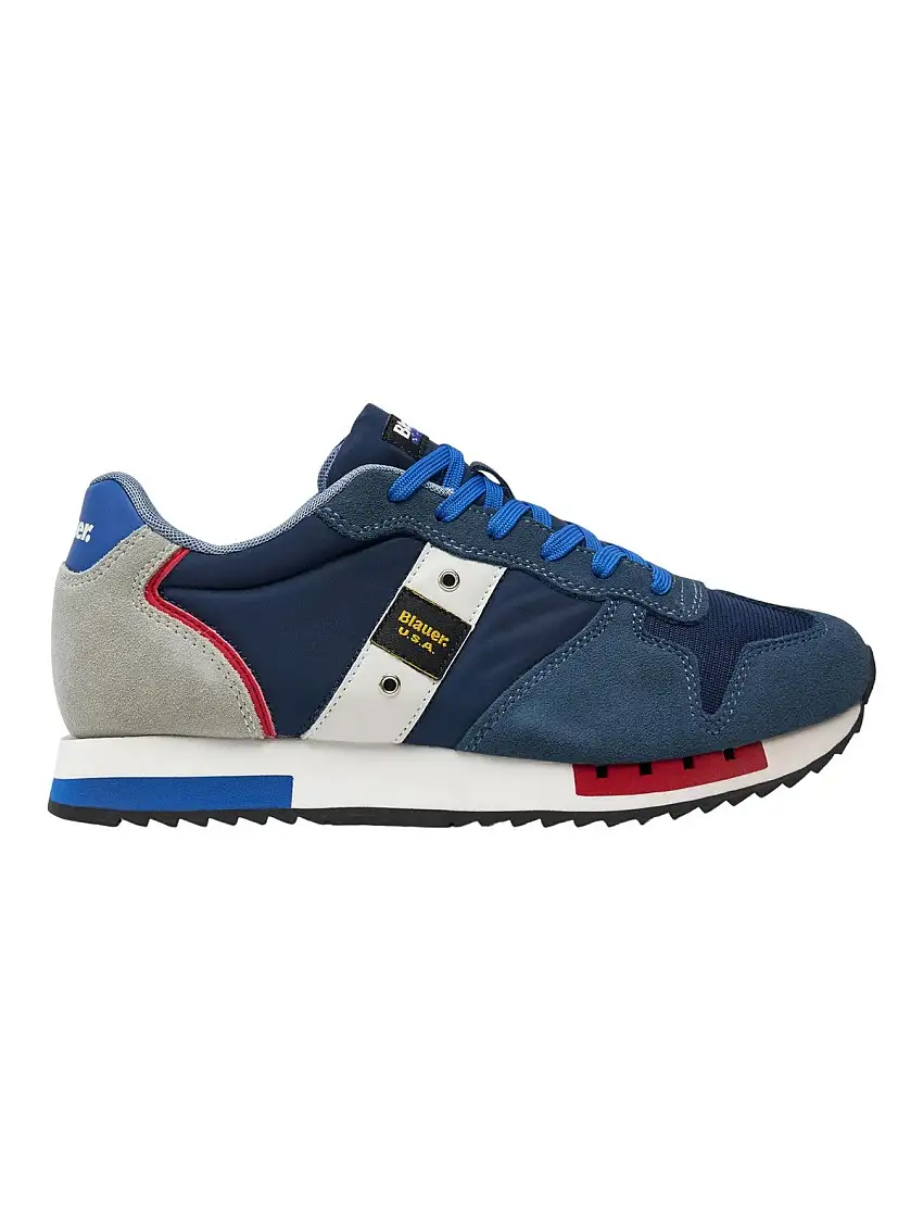 BLAUER Men's Sneaker QUEENS01 S4QUEENS01/MES NVY/ROY Blue