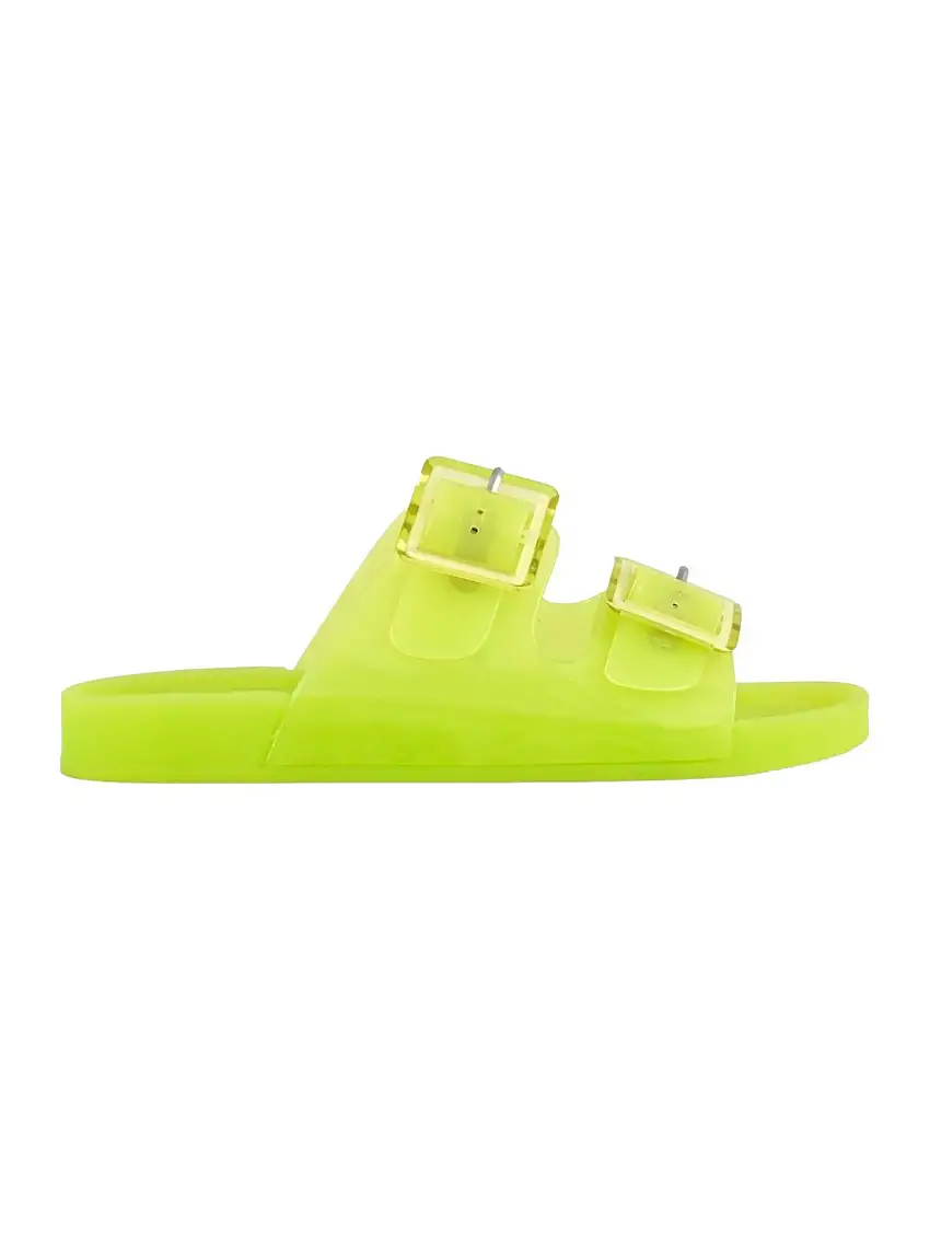 COLORS OF CALIFORNIA Women's slipper jelly sandal 2 buckles HC.CHJ010 CLIM Yellow