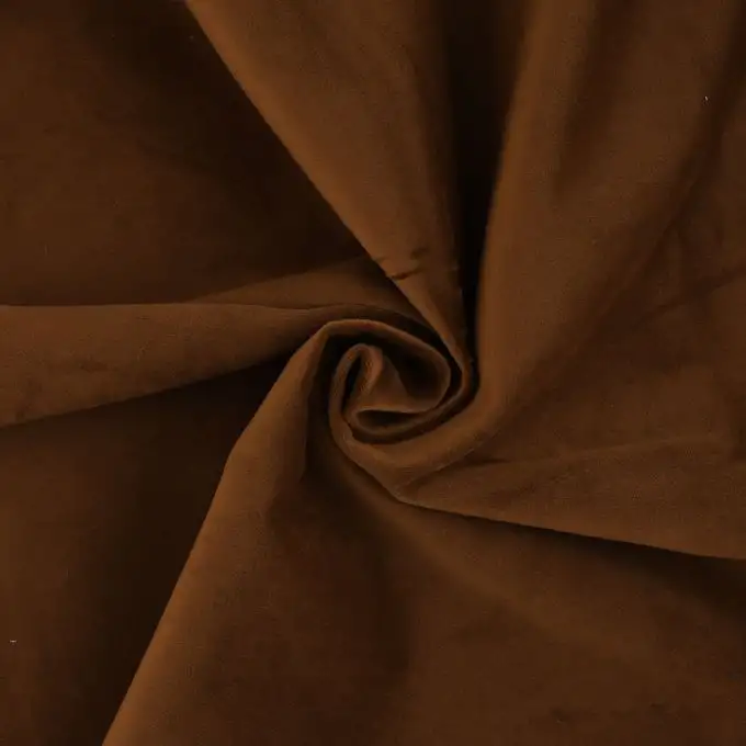 Tessuto velluto marrone Alisa