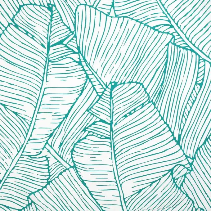 Tela da letto foglie verdi