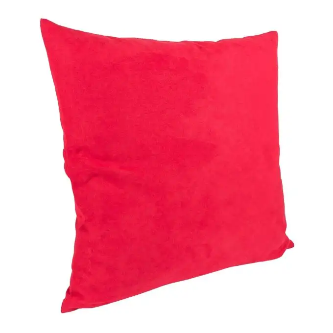 Copripiumino scamosciato rosso