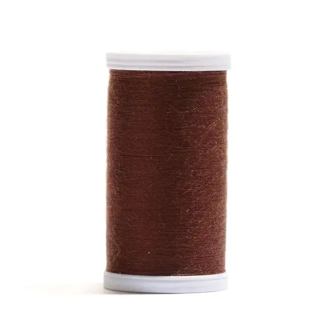 Bobina di filo da cucire 100 % poliestere grigio-marrone