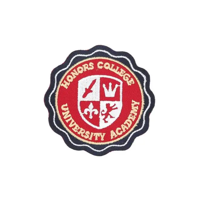 Ecusson termoadesivo Honors college rosso