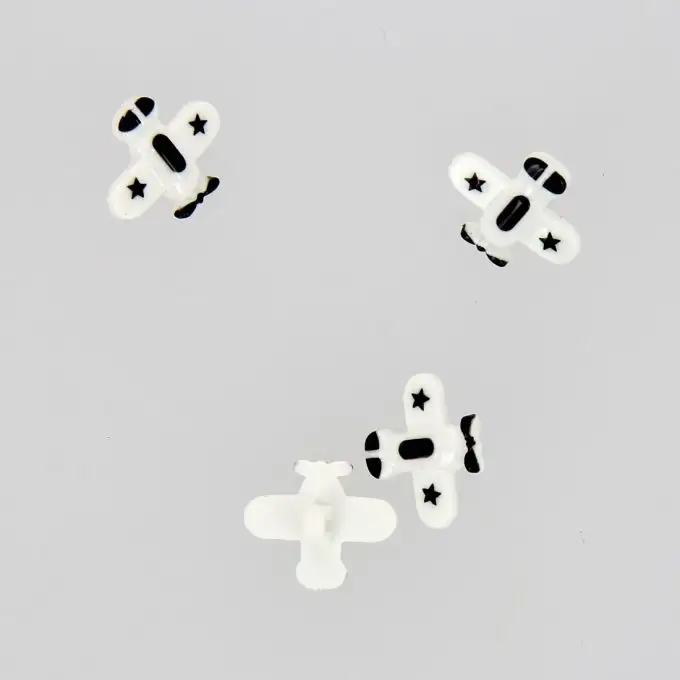 bottoni a forma di aereo 18mm