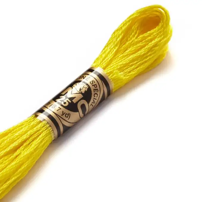 Filato mouliné per ricamo tonalità gialle/arancioni COL 307