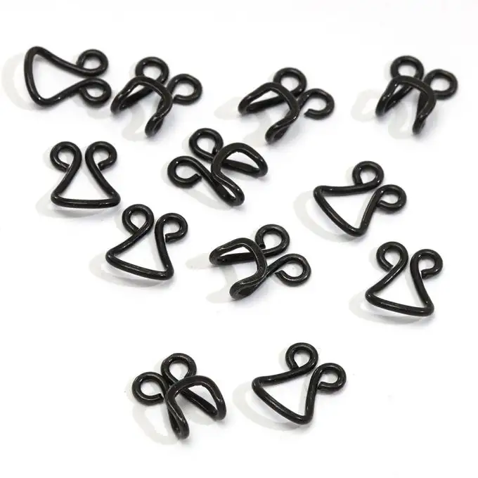 Gancio gonna filo ottone nero