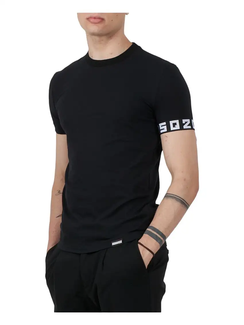 DSQUARED2 Men's T-Shirt and Polo D9M3S513 003 Black