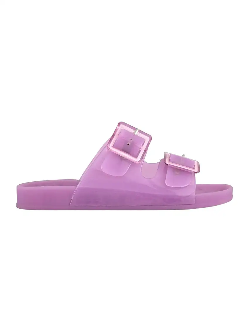 COLORS OF CALIFORNIA Women's slipper jelly sandal 2 buckles HC.CHJ010 LIL Purple