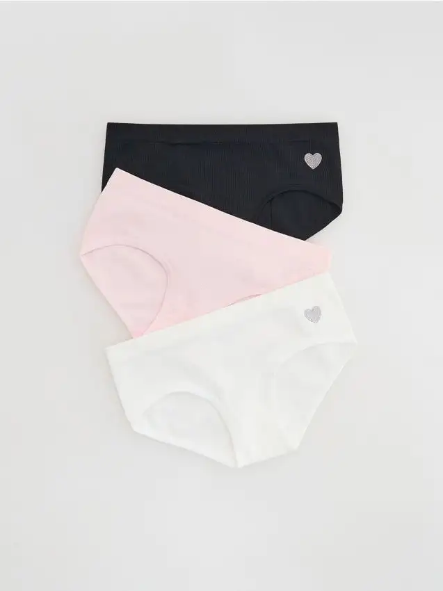 Slip a costine 3 pack Colore nero