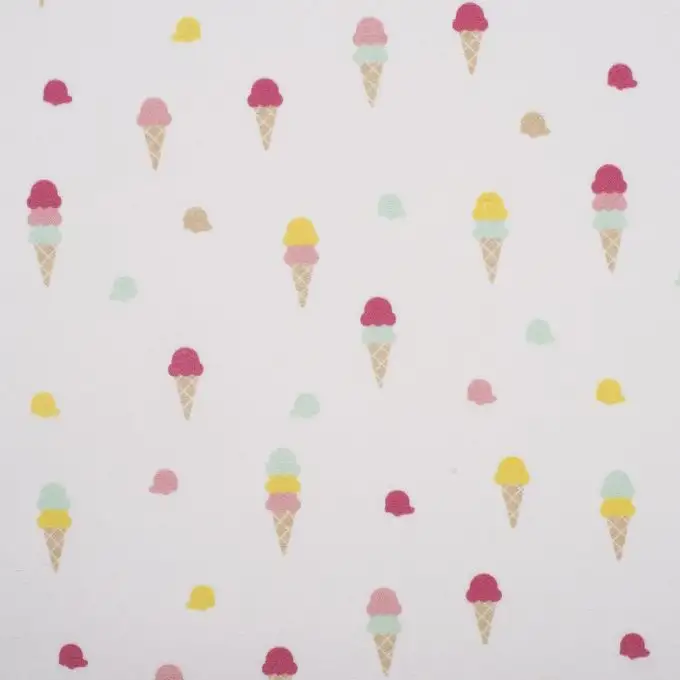 Tessuto cotone multicolore gelato