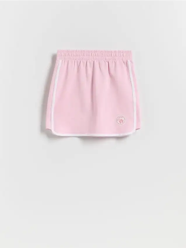 Gonna con ricamo Colore rosa pastello