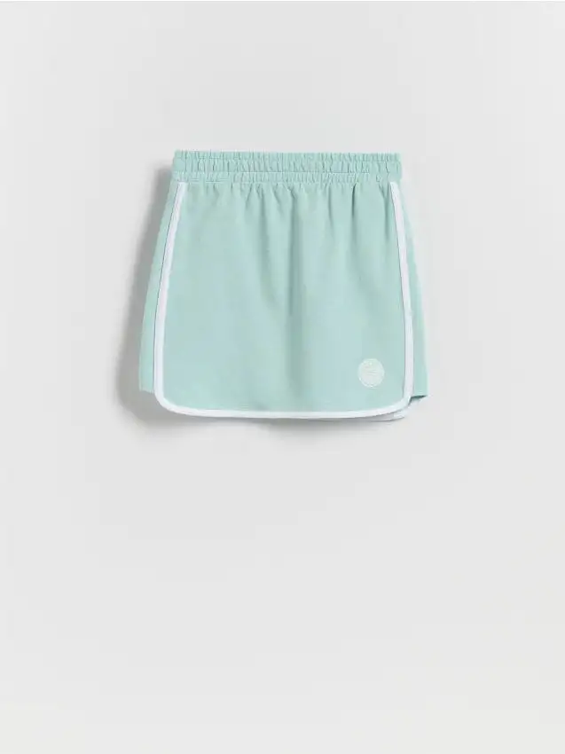 Gonna con ricamo Colore turchese pallido