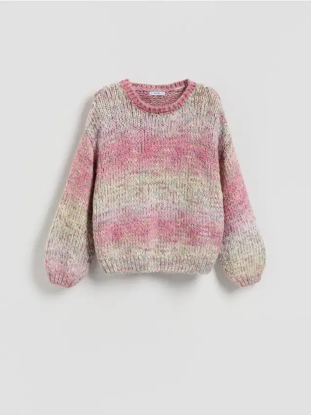 Maglione con spalle scese Colore rosa
