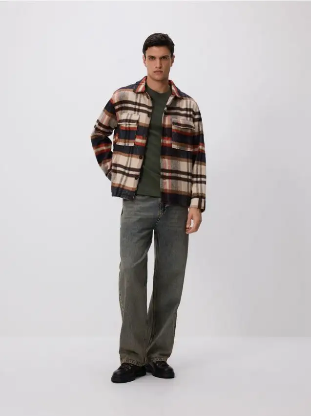 Camicia comfort fit a quadri Colore multicolore