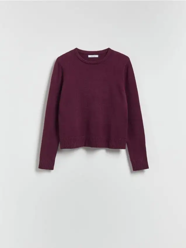 Maglione in misto viscosa Colore viola scuro