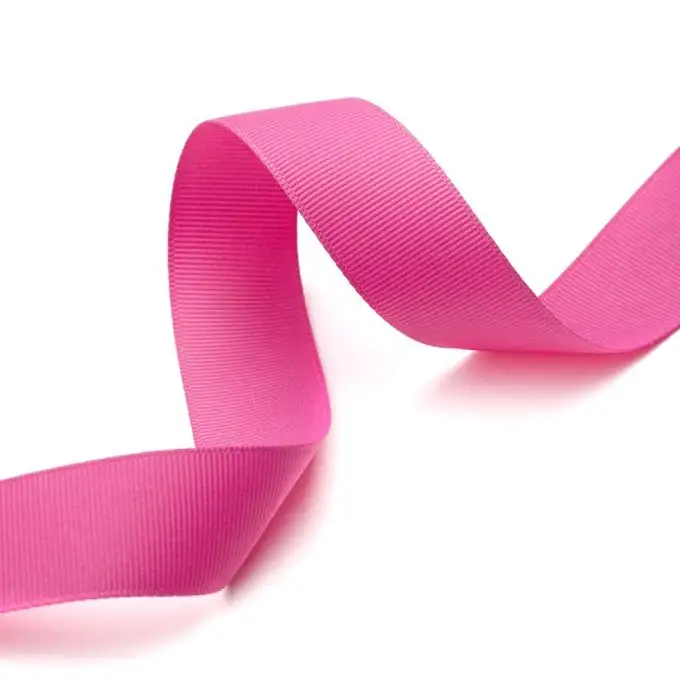 Nastro gros grain rosa caramella 25mm
