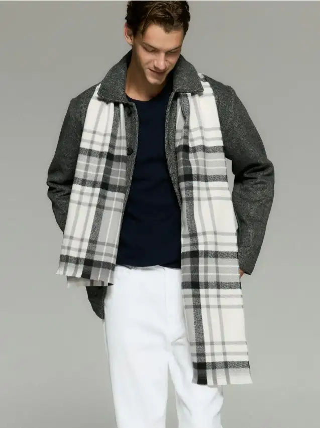 Sciarpa a quadri Colore nero